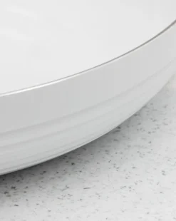 Tower Linear White & Rose Gold 2 Piece Frying Pan -Home Furnishings Store p01dh055502c