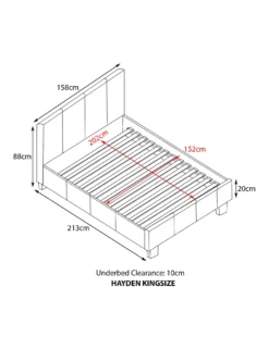 Hayden Faux Leather Bed Frame -Home Furnishings Store r01ac890504s