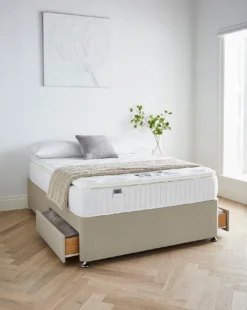 Silentnight Tranquility 1000 Pocket Pillowtop Memory Divanset With 2 Drawers