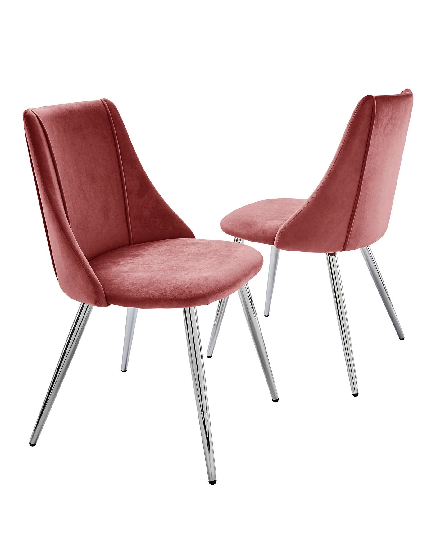 Anais Velvet Pair Of Dining Chairs 2 Anais Velvet Pair Of Dining Chairs - Image 2