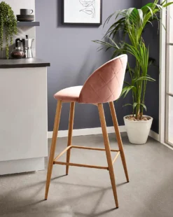 Klara Velvet Bar Stool