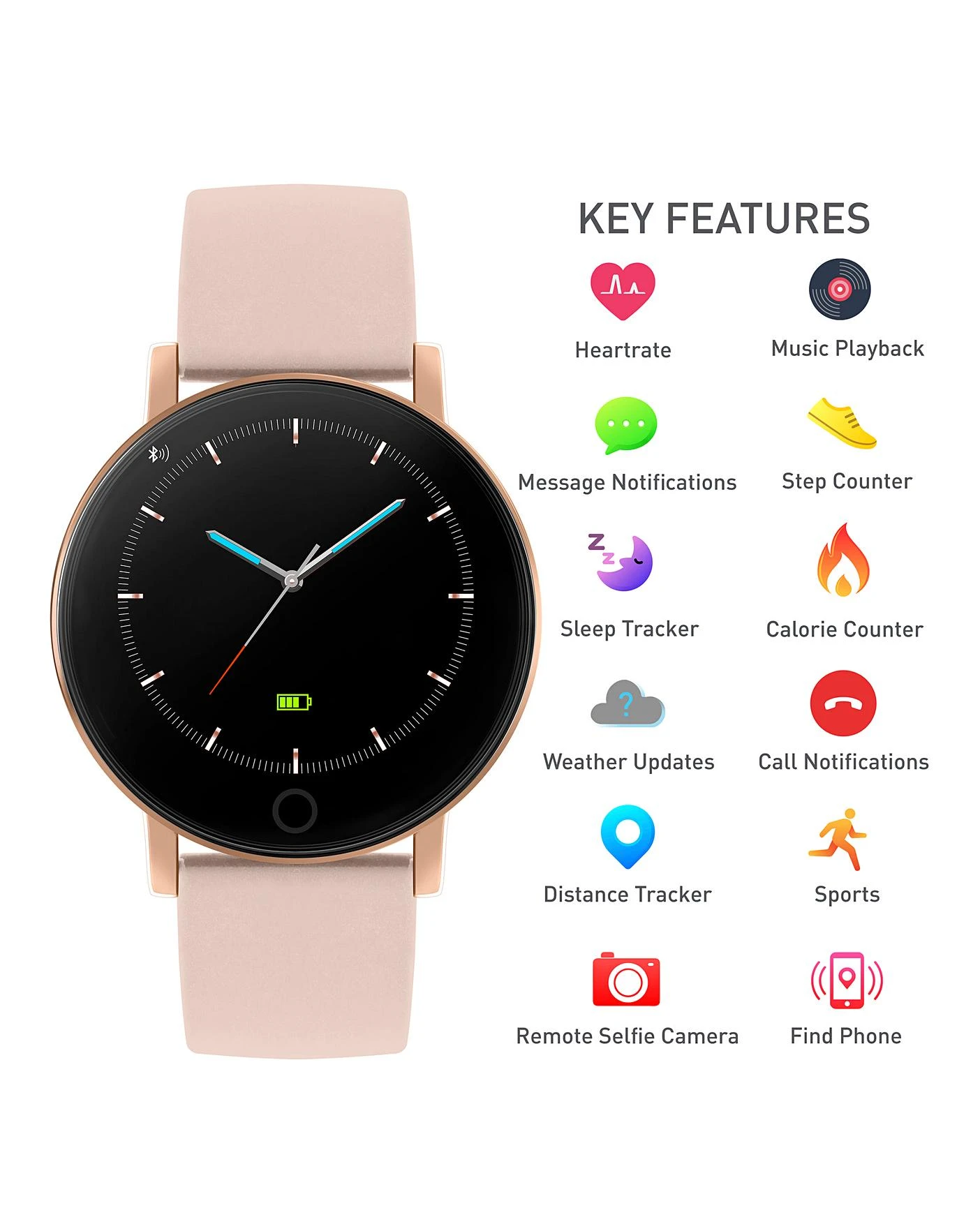 Reflex Active Series 5 Smart Watch - Nude Pink 6 Reflex Active Series 5 Smart Watch - Nude Pink - Image 6