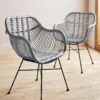 Emilio Pair Of Rattan Dining Chairs