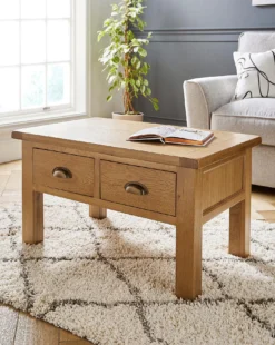 Faversham Assembled Oak Storage Coffee Table