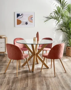 Bodie Dining Table With 4 Klara Chairs