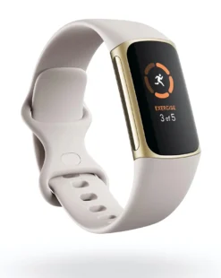 Fitbit Charge 5 Fitness Tracker - Soft Gold/Lunar White -Home Furnishings Store v01kh540502s