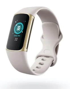 Fitbit Charge 5 Fitness Tracker - Soft Gold/Lunar White -Home Furnishings Store v01kh540503s