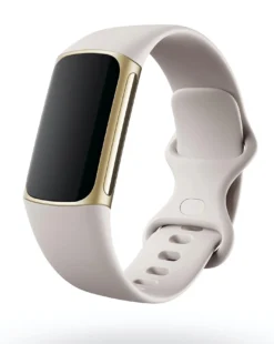 Fitbit Charge 5 Fitness Tracker - Soft Gold/Lunar White -Home Furnishings Store v01kh540504s