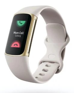 Fitbit Charge 5 Fitness Tracker - Soft Gold/Lunar White -Home Furnishings Store v01kh540506s