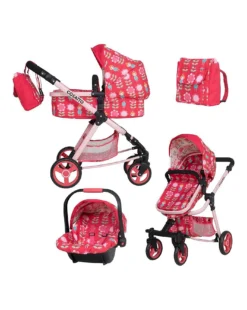 Cosatto Giggle Quad Dolls Pram & Car Seat - Fairy Garden