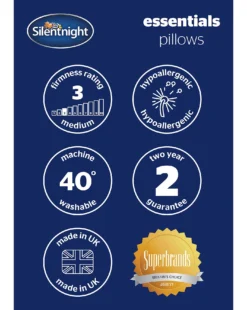 Silentnight Essentials Pack Of 4 Pillows -Home Furnishings Store v01vu759505s