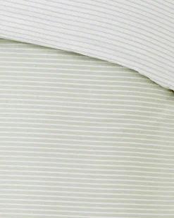 Murray Stripe Cotton Duvet Cover Set - Seafoam -Home Furnishings Store w01fu245505s