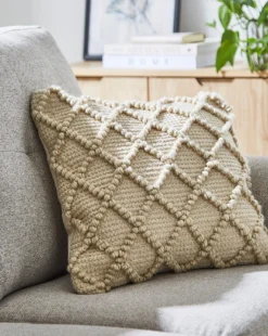 Diamond Knotted Cushion