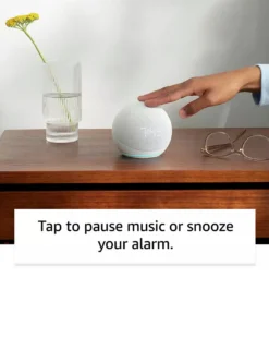 Amazon Echo Dot (5th Gen 2022) Smart Speaker With Clock & Alexa - Glacier White -Home Furnishings Store x01fx801504s