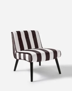 Joanna Hope Eliza Black And White Striped Accent Chair -Home Furnishings Store x01jo184500s