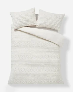 Pipin Cosy Cream Cuddle Fleece Duvet Cover Set -Home Furnishings Store x01mw799501s