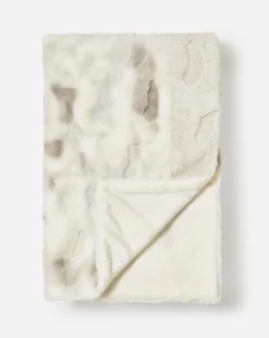 Simplicity Tonal Bubble Faux Fur Throw -Home Furnishings Store x01sx304502s