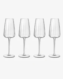Luigi Bormioli Optica Flute Glasses