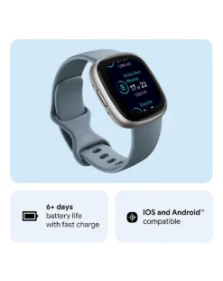Fitbit Versa 4 Smart Watch - Waterfall Blue 11 Fitbit Versa 4 Smart Watch - Waterfall Blue -Home Furnishings Store x01up625852s