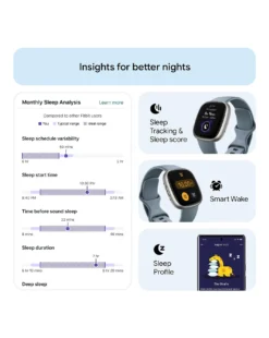 Fitbit Versa 4 Smart Watch - Waterfall Blue 14 Fitbit Versa 4 Smart Watch - Waterfall Blue -Home Furnishings Store x01up625855s