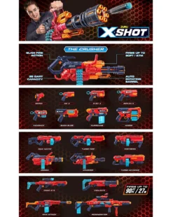 X-SHOT Excel Crusher Blaster 13 X-SHOT Excel Crusher Blaster -Home Furnishings Store x01vc337862c