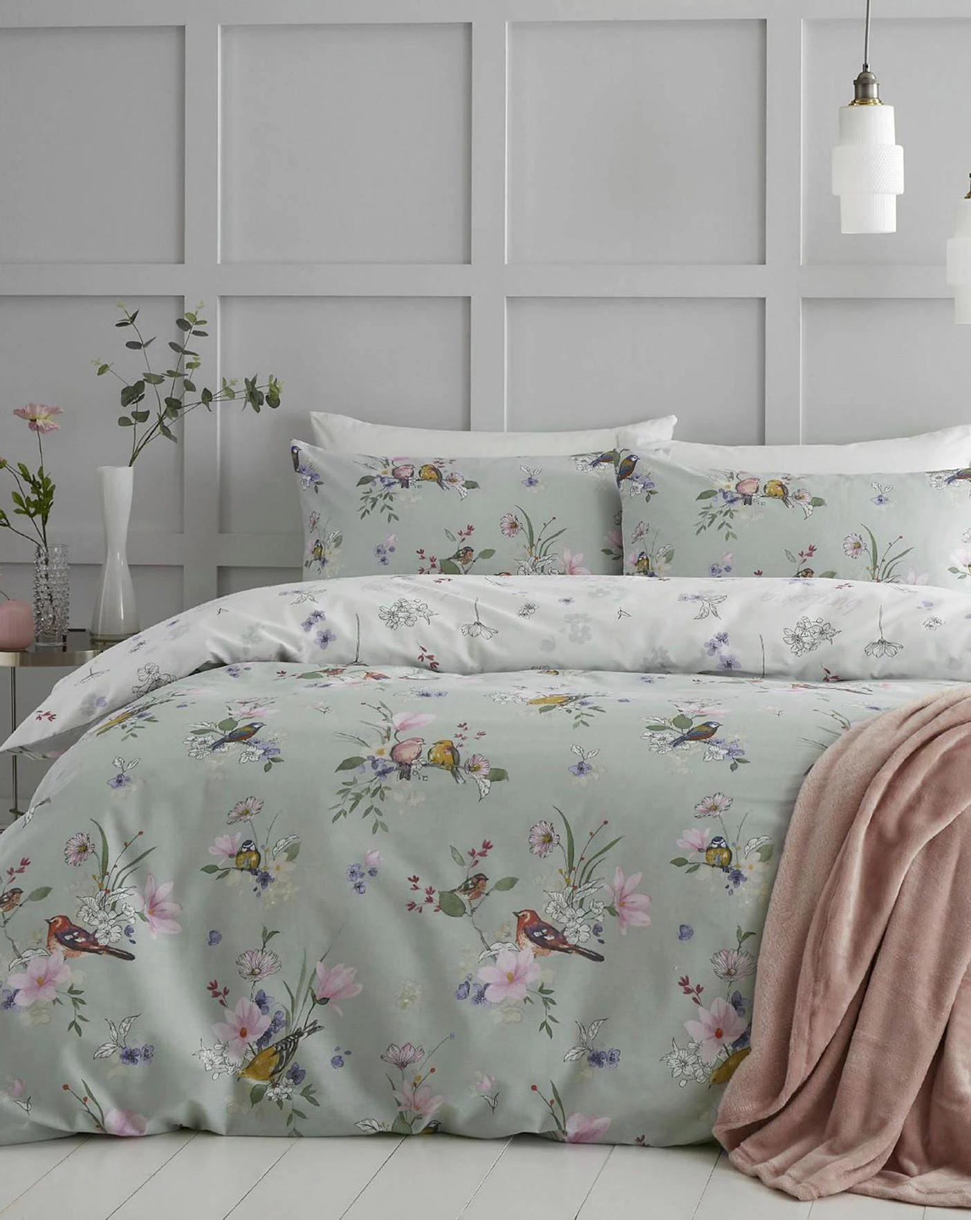 Catherine Lansfield Songbird Duvet Cover Set 1 Catherine Lansfield Songbird Duvet Cover Set