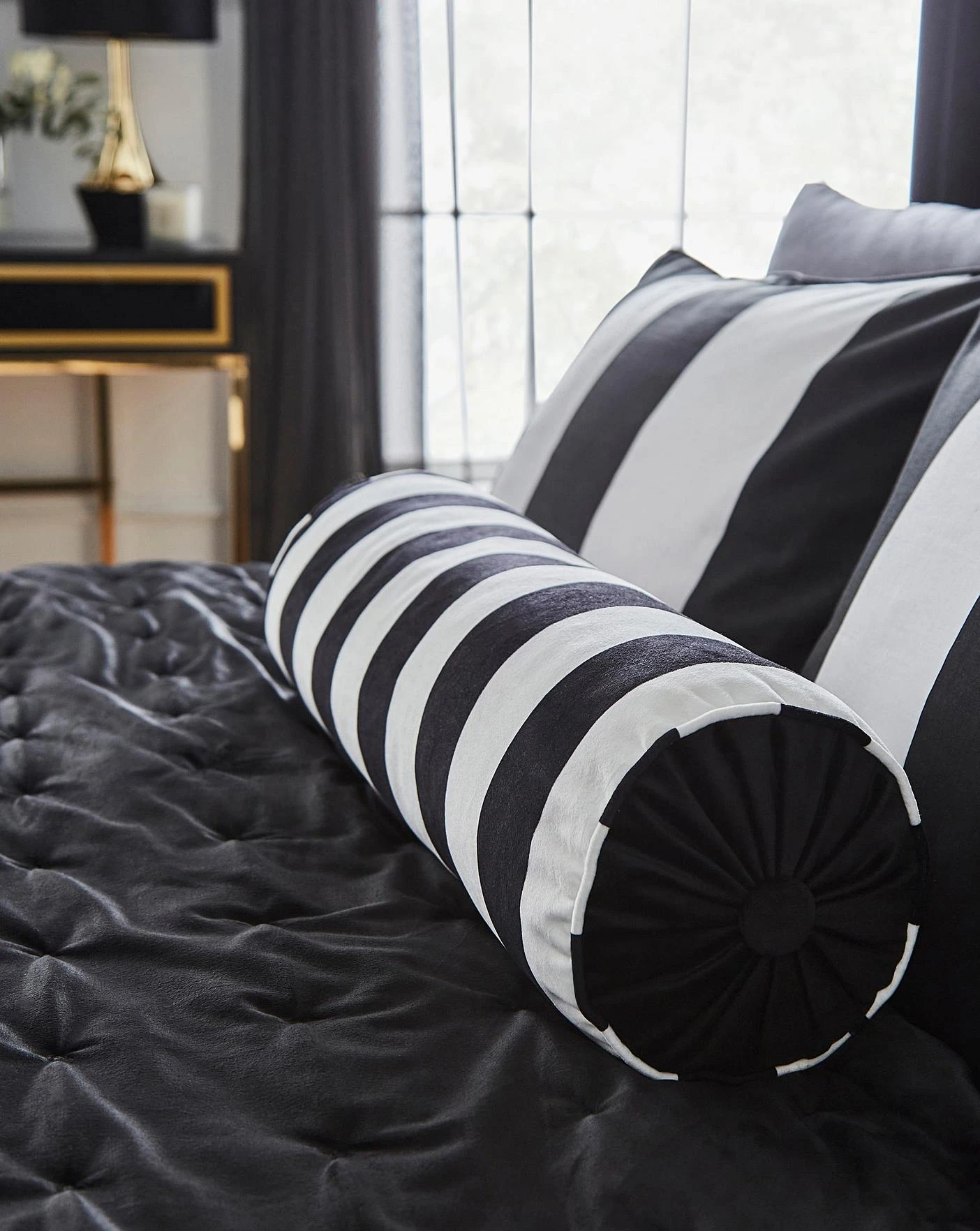 Joanna Hope Bolster Stripe Cushion 1 Joanna Hope Bolster Stripe Cushion