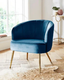 Joanna Hope Esme Velvet Accent Chair