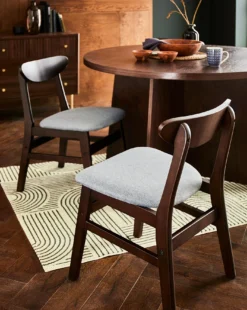 Gray & Osbourn No. 148 Wooden Pair Of Dining Chairs