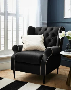 Joanna Hope Marbella Button Back Velvet Accent Chair -Home Furnishings Store y01fa222501s