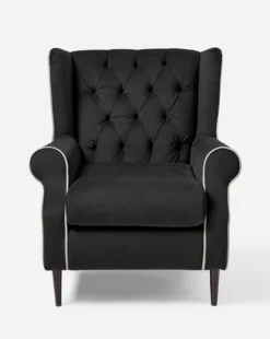 Joanna Hope Marbella Button Back Velvet Accent Chair -Home Furnishings Store y01fa222502s