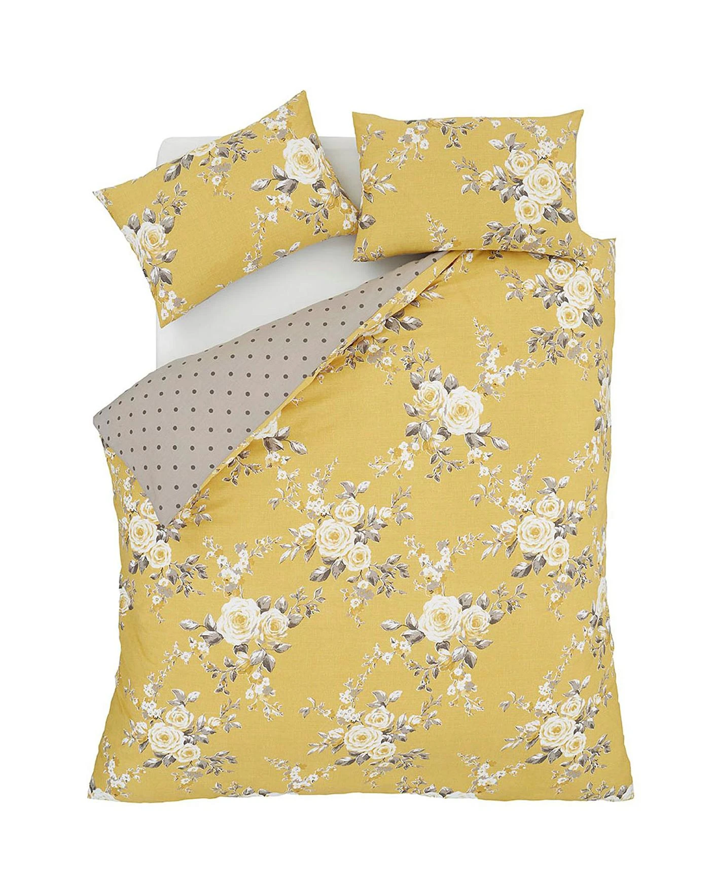 Catherine Lansfield Canterbury Cotton Blend Duvet Cover Set 5 Catherine Lansfield Canterbury Cotton Blend Duvet Cover Set - Image 5