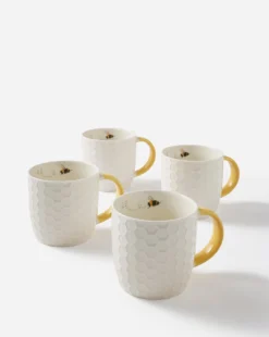 Julipa Bee Set Of 4 Mugs -Home Furnishings Store y01ls251501s