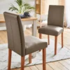 Ava Faux Leather Pair Of Dining Chairs