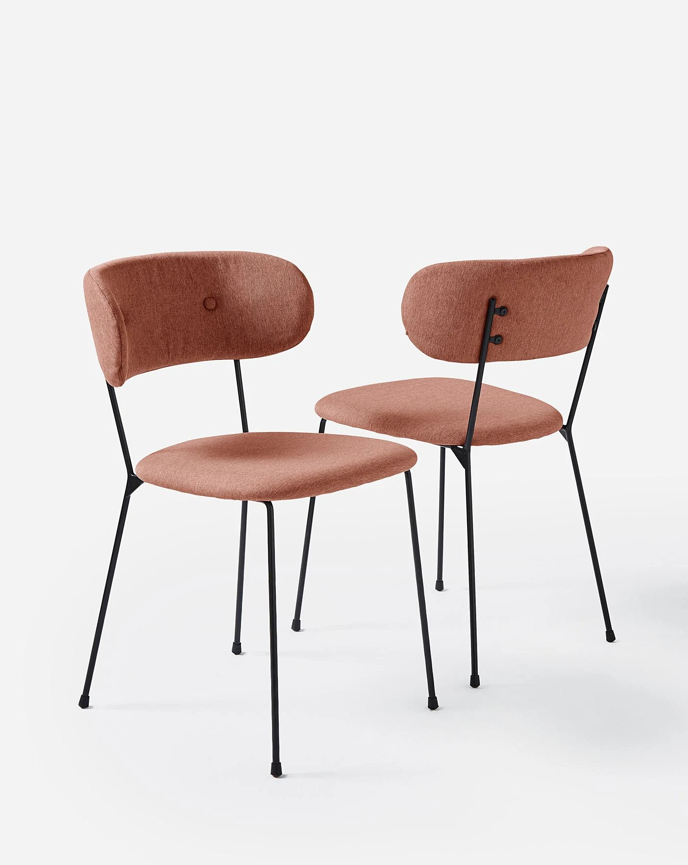 Bronx Pair Of Upholstered Dining Chairs 3 Bronx Pair Of Upholstered Dining Chairs - Image 3