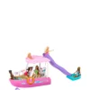 Barbie Boat With Pool And Slide, Dream Boat Playset And Accessories