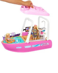 Barbie Boat With Pool And Slide, Dream Boat Playset And Accessories -Home Furnishings Store y01sm130505s
