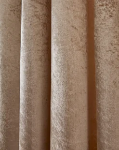 Crushed Velvet Lined Eyelet Curtains -Home Furnishings Store y01um281500s