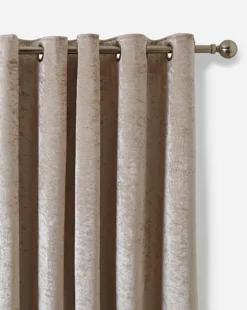 Crushed Velvet Lined Eyelet Curtains -Home Furnishings Store y01um281501s