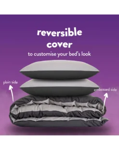 Slumberdown Embossed Waffle Coverless Duvet And Pillowcase(s) -Home Furnishings Store y01xz047502s