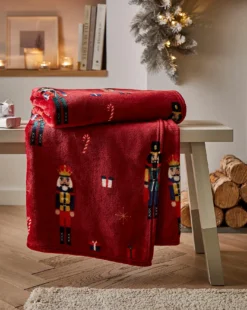 Supersoft Fleece Nutcracker Throw