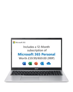 Acer Aspire 1 Intel Celeron 4GB/64GB 15.6in FHD Windows 11 Laptop - Silver