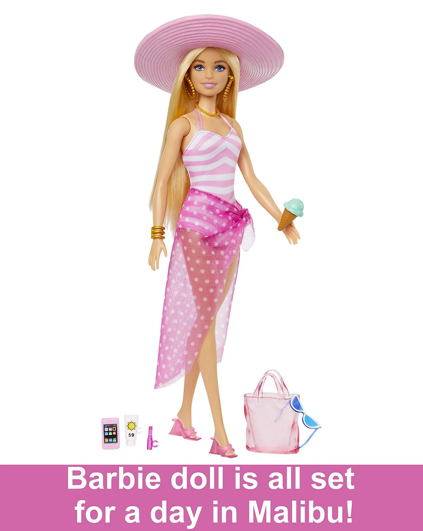 Barbie Movie Deluxe Beach Barbie Doll 3 Barbie Movie Deluxe Beach Barbie Doll - Image 3