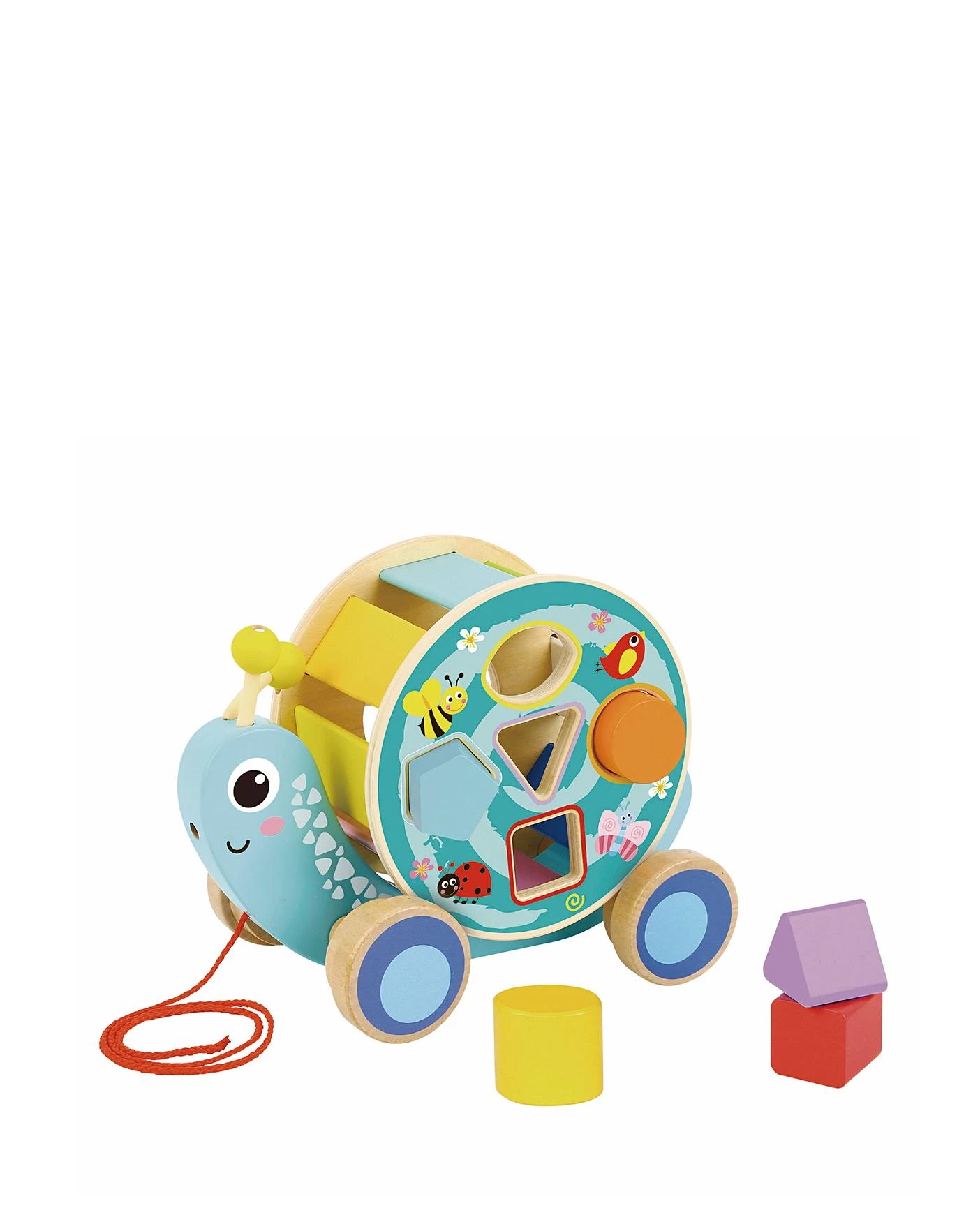 Tooky Toy Wooden Pull Along Snail 1 Tooky Toy Wooden Pull Along Snail