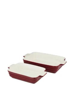 Barbary & Oak Set Of 2 Roasters - Red -Home Furnishings Store z01li133503s