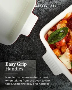 Barbary & Oak Set Of 2 Roasters - Red -Home Furnishings Store z01li133507s