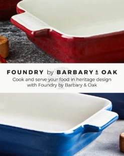 Barbary & Oak Set Of 2 Roasters - Red -Home Furnishings Store z01li133510s