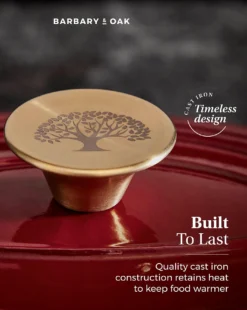 Barbary & Oak 29cm Casserole Dish - Red -Home Furnishings Store z01li140507s