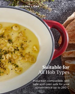 Barbary & Oak 29cm Casserole Dish - Red -Home Furnishings Store z01li140509s