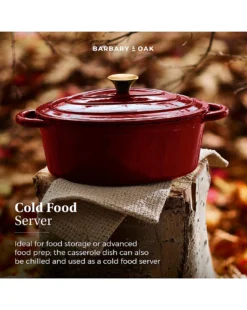 Barbary & Oak 29cm Casserole Dish - Red -Home Furnishings Store z01li140510s